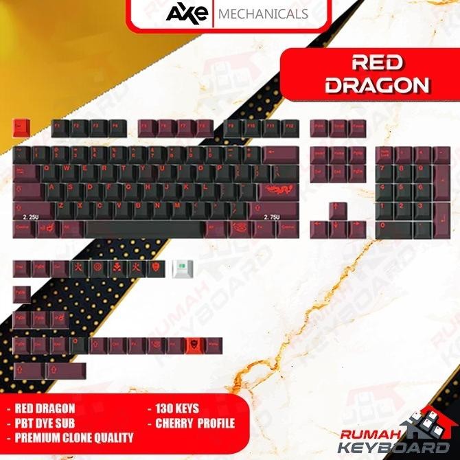 Keycap - Keycaps - Cherry - Red Dragon - Pbt - Dye Sub Co