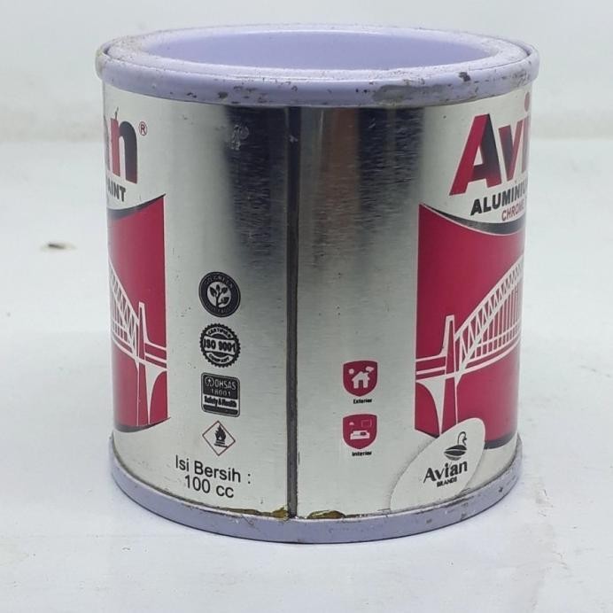 AVIAN CAT MINYAK ALUMINIUM 1 KG / 0.75 Liter BRONZE PERAK SILVER PAINT murah