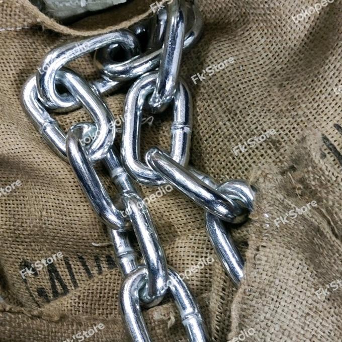 Rantai Galvanis 3/4" (19Mm) / Rantai Kapal Galvanis 19 Mm - Karung New Stok