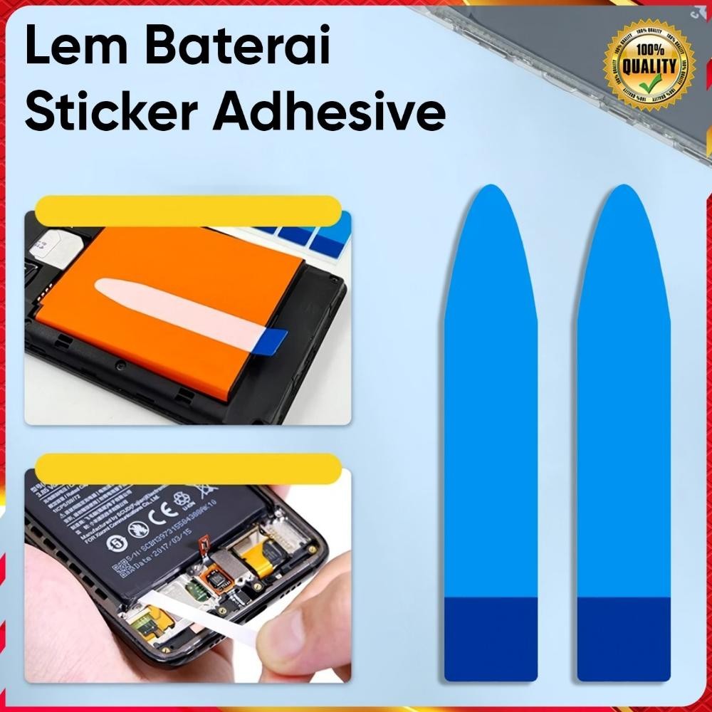 

yt- Lem Baterai Stiker Adhesive Battery Adhesive Lem Tape Strip Stiker Batre universal For HP Android Dan IOS Berkualitas