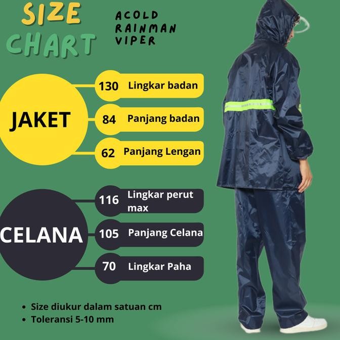 Grosir Mantol Hujan Acold Rainman Viper Jas Ujan Pria Wanita Raincoat Dewasa