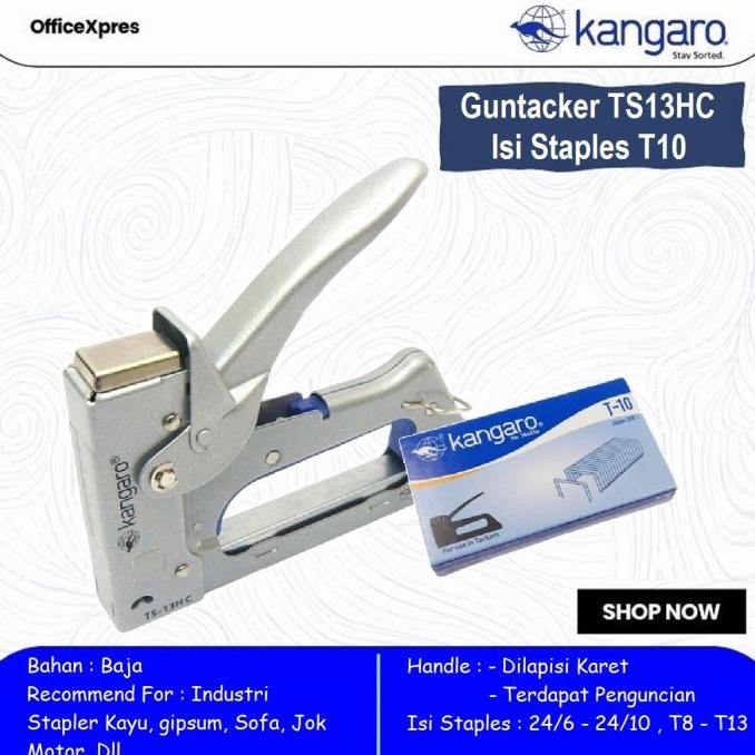 

Stapler Tembak Gun Tacker / Guntacker Kangaro TS 13-HC KALI