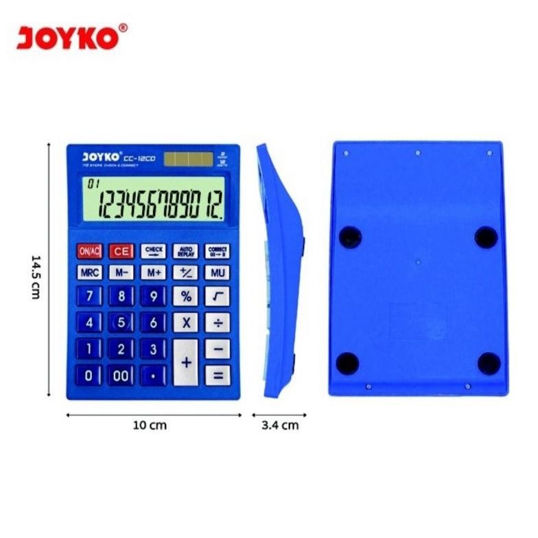 

ed-7 Kalkulator JOYKO CC 12CO - Calculator Check & Correct (Bisa Cek Ulang) CC12 CO Viral