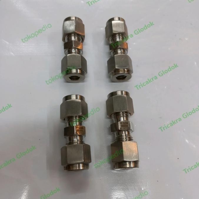Union Connector Stainless 316 1/4Od/Union Connector Ss316 V-Lok 1/4Od Termurah