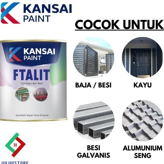 Miliki Ftalit Cat Kayu Dan Besi 1 Kg Cat Minyak 1Kg Kansai Ftalit Cat Minyak