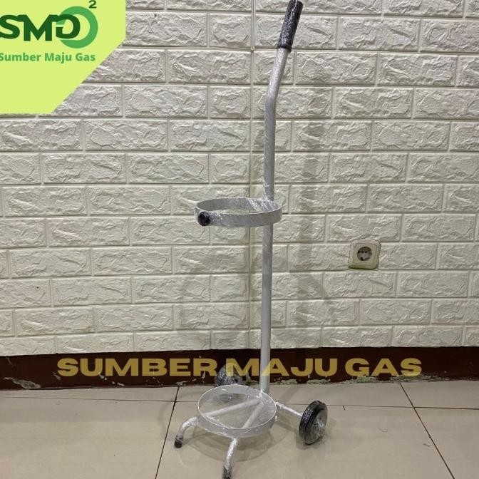 Troli / Troly / Trolley Tabung Oksigen 1M3, 1,5M3 Dan 2M3 New Stok