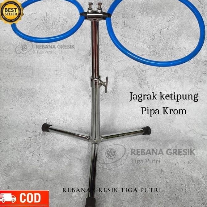 STAND KETIPUNG JAGRAK KETIPUNG KEMPUL KENDANG DANGDUT KROM DRUM ORIGINAL DAN TERPERCAYA