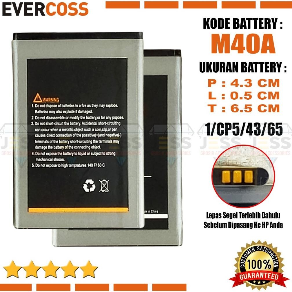 VD08 Baterai Battery Original High Quality Evercoss M40A / Cross Extream 1 Mini Hp Jadul Ukuran Batr