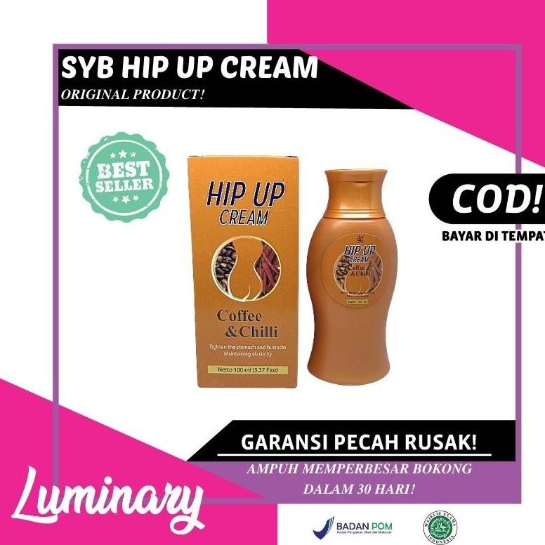 Syb Hip Up Cream Original Bpom Krim Perawatan Kecantikan Tubuh Wanita Pembesar Bokong Pemutih Bokong