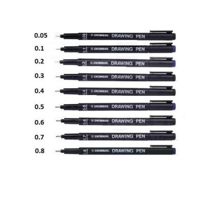 

SNOWMAN DRAWING PEN FT 700 0.005 0.1 0.2 0.3 0.4 .05 0.6 0.7 0.8