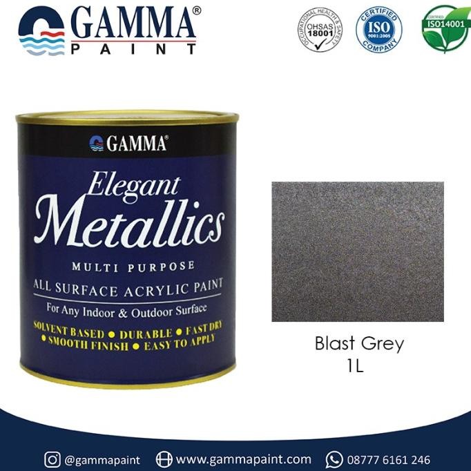 Terjangkau Elegant Metallics - Blast Grey - Cat Duco Metalik Nc Besi & Kayu