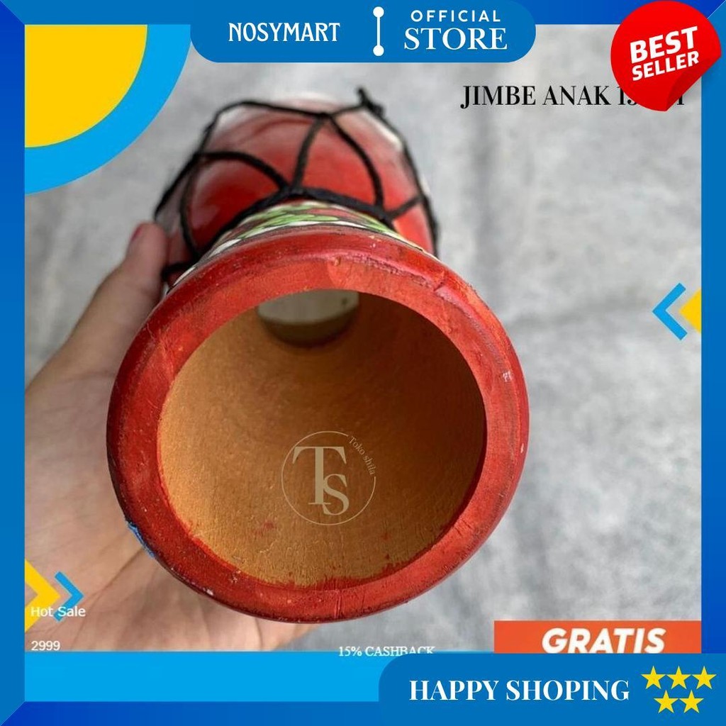 [Promo] Jimbe Murah Ukuran 15 Cm  Jimbe Alat Musik Reggae Gendang Marawis