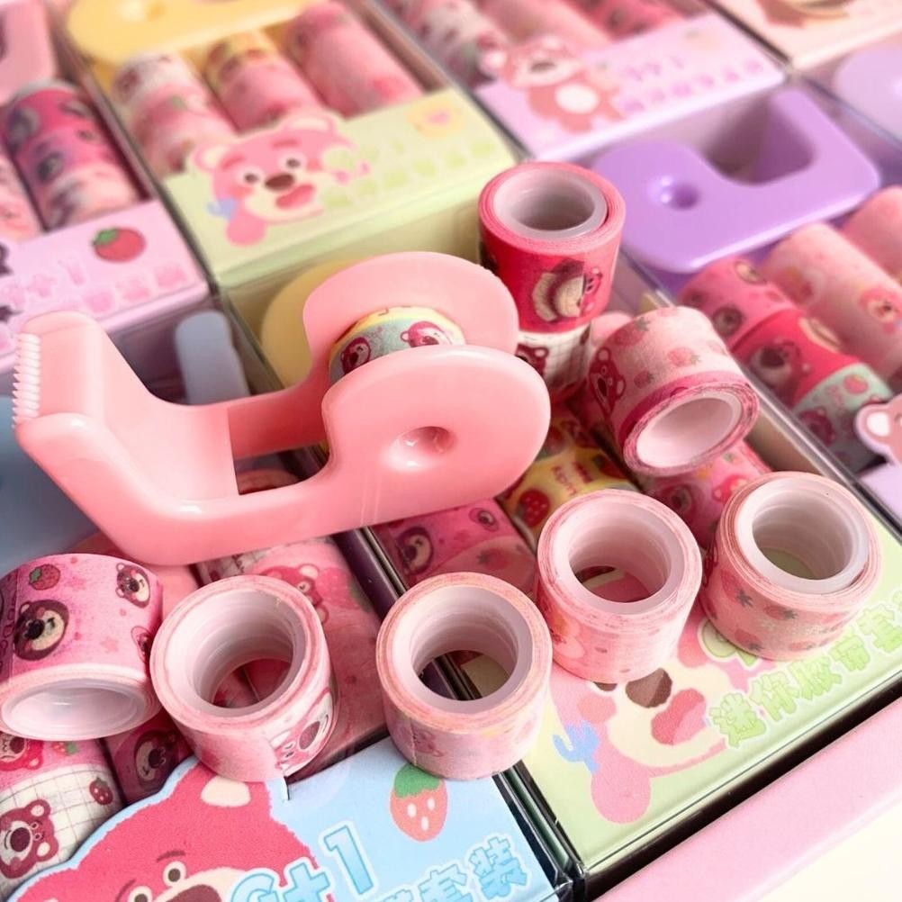 Ii-99 Mini Tape With Dispenser Stationery Alat Tempel Solasi Karakter