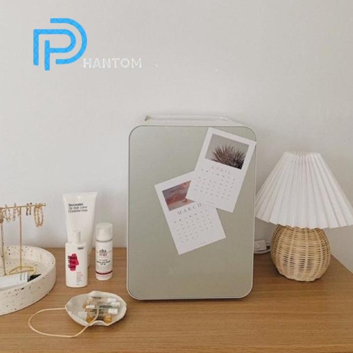 Phantom [Minifridge] (Ready & Garansi) 10L Mini Fridge Silver / Kulkas Kecil Portable / Minifridge S
