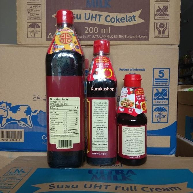 

chee seng sesame oil minyak wijen chee seng 375 ml murah