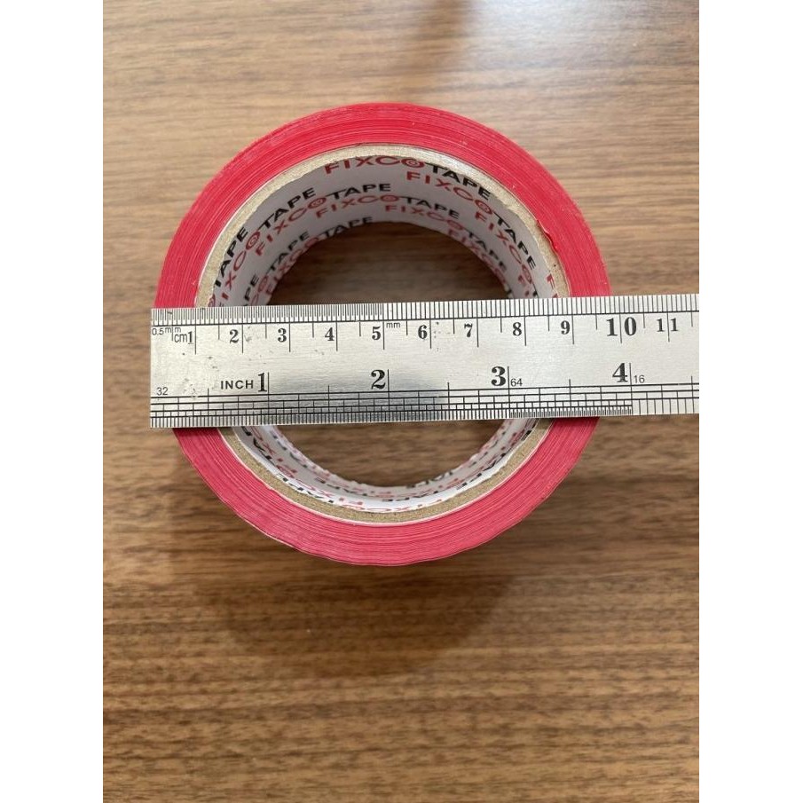 

6 PCS/SLOP Lakban Fragile Merah Fixco Tape 48mm x 60 Yard murah