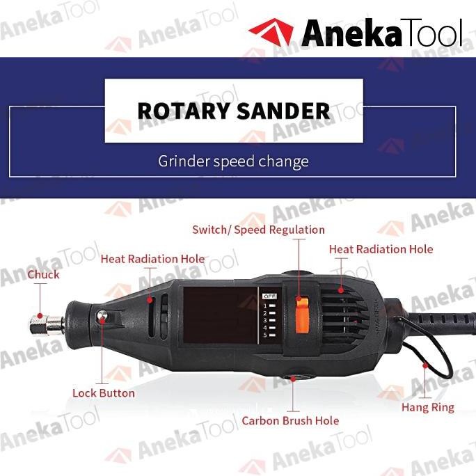 Mini Die Grinder Set 40 Pcs / Tuner Set / Gerinda Bor Mini murah