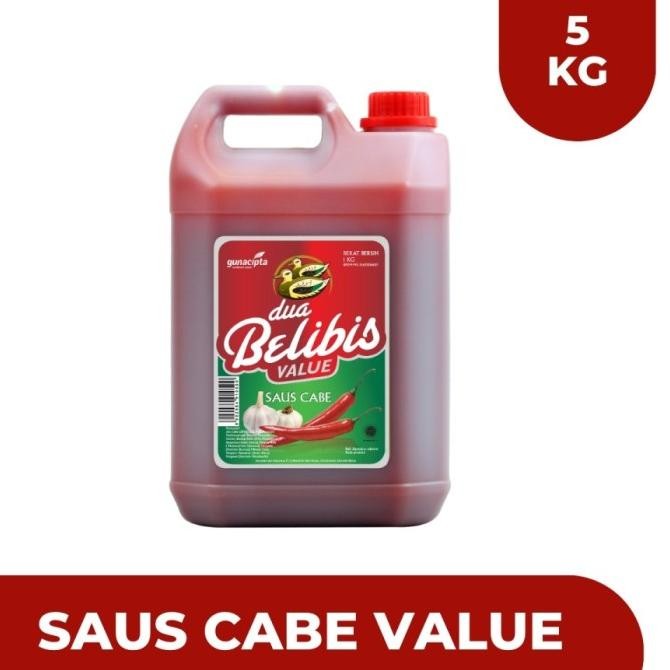

SAOS CABE DUA BELIBIS VALUE 5KG JERIGEN CHILLI SAUCE JERRY CAN murah