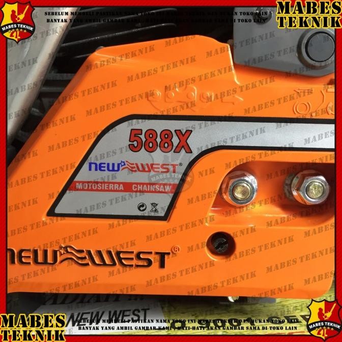 CHAINSAW NEW WEST NW 588x / NW588x - BAR 20"- MESIN POTONG KAYU+RANTAI murah