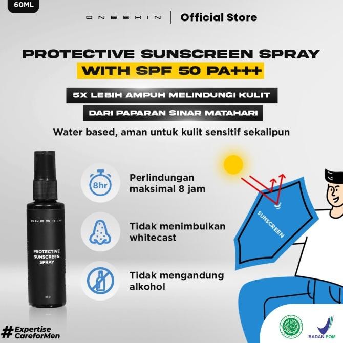 ala Oneskin Paket Active | Skincare Pria Dengan Perlindungan Maksimal (Facial Wash, Serum, Moisturiz
