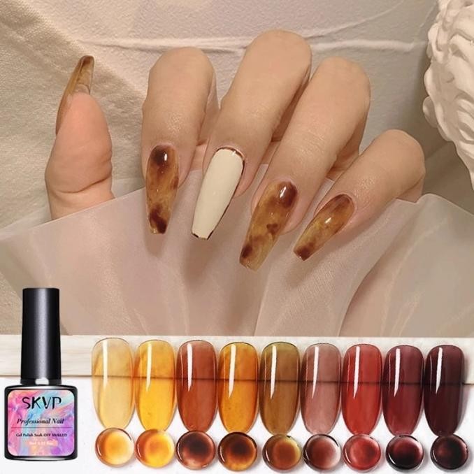 Promo Skvp Gel Polish Transparan / Transparent / Bening / Kutek Kuku / Nail