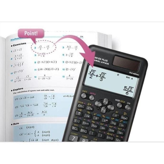 

TERMURAH - Kalkulator Scientific ilmiah FX-991EX/991ES-Plus dengan 552 Fungsi dan Tampilan Buku Teks Alami Resolusi Tinggi - Plastik