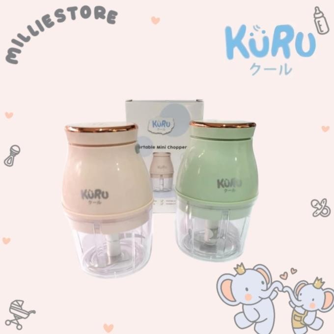 TERLARIS - KURU Baby Electric Portable Mini Chopper Blender Makanan Bayi MPASI