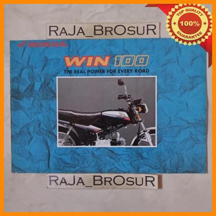[RJB] POSTER BROSUR KATALOG LEAFLET HONDA WIN 100/WIN100 SEMI TRAIL 1994
