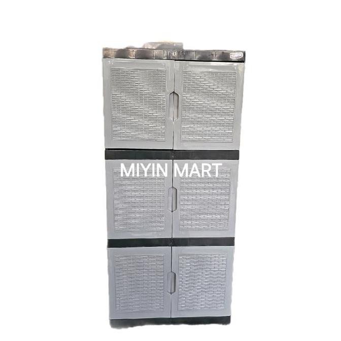 Sale Lemari Pakaian Nandos Naiba 3 Susun / 4 Susun / Lemari Pakaian Plastik 2 Pintu