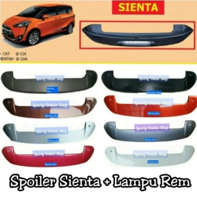 Spoiler Sienta With Lampu Rem Terbaik