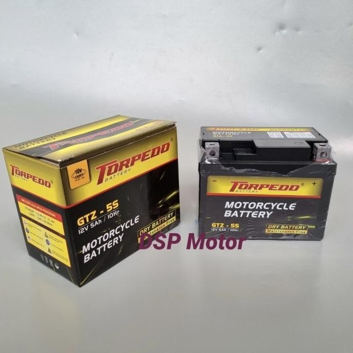 Aki Federal Maintenance Free Ftz5S-Bs 12V 5Ah/ 10Hr Karisma & Mtr Baru Best Seller