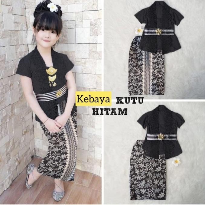 Baju Kebaya Anak Perempuan Pakaian Adat Tradisional Bali Jawa Set