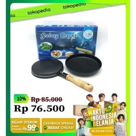 Paling Galaxy Crepes Wajan Kwalik Teflon READY