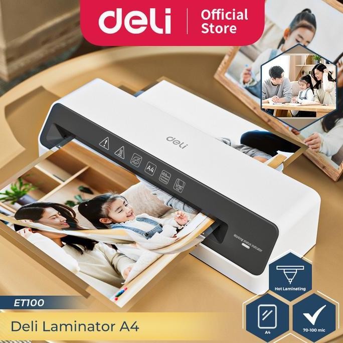

Sale Deli Laminator Mesin Laminating A4 70-100 Mic Laminasi Foto Dokumen Et100 Plastik