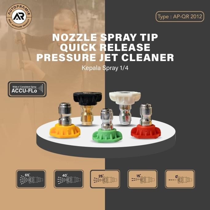 Promo Nozzle Spray Tip Quick Release Pressure Jet Cleaner Kepala Spray 1/4 " Autopramie AP-QR 2012 C