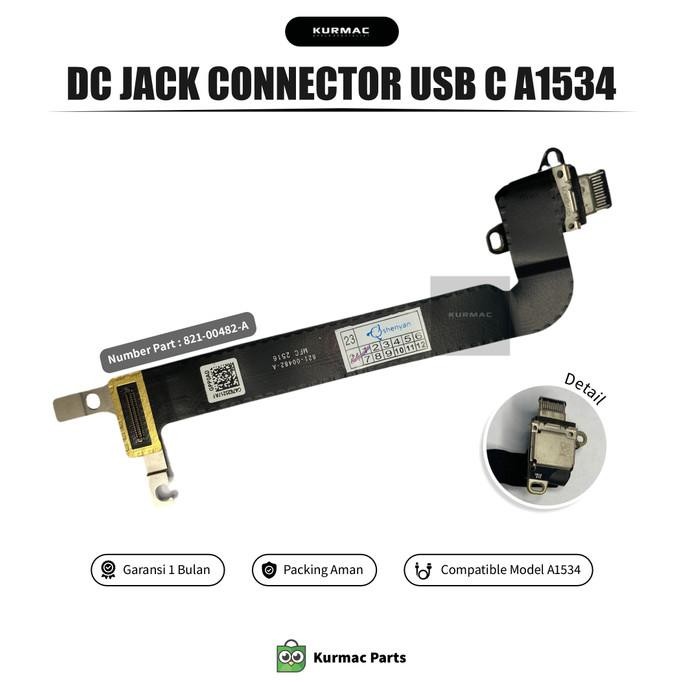 Dc Jack Cable Power Board Connector Usb C Macbook 12 A1534 2016 2017 Co