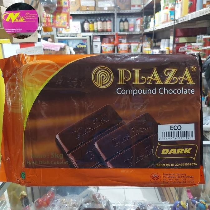 

coklat plaza dark compound 5kg khusus grab dan gojek murah