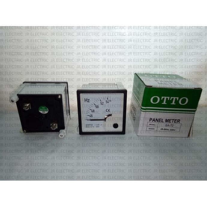 Sale Otto Panel Meter / Frequency Meter Hz Jarum Getar 50Hz Sa-72 45-55Hz