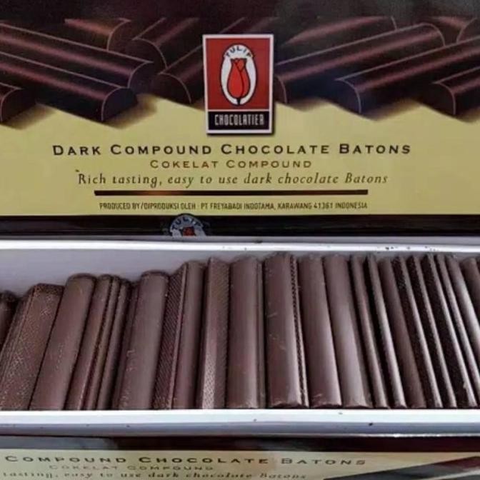 

Tulip Dark Chocolate Batons 1.5kg - Tulip Coklat Stik - Gosend/Grab murah