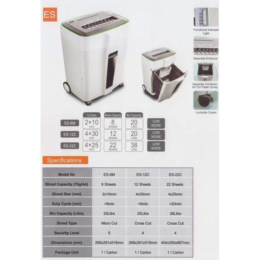 

Promo Paper Shredder Ishred Es-22C / Mesin Penghancur Kertas Ishred Es22C