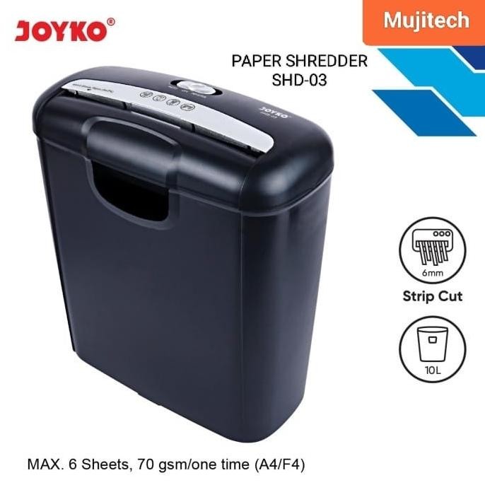

Sale Joyko Paper Shredder Strip Cut Mesin Penghancur Kertas Shd-03