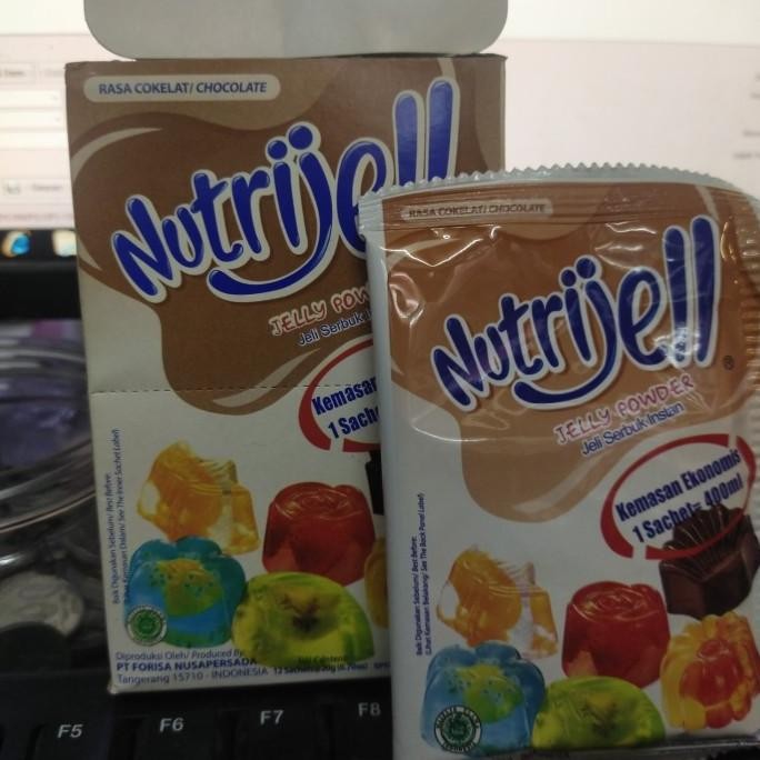

nutrijell coklat 20 gram 1 box isi 12 pcs murah