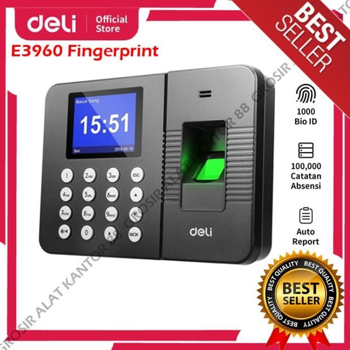 

Promo Fingerprint Deli E3960 - Mesin Absen Sidik Jari Bahasa Indonesia