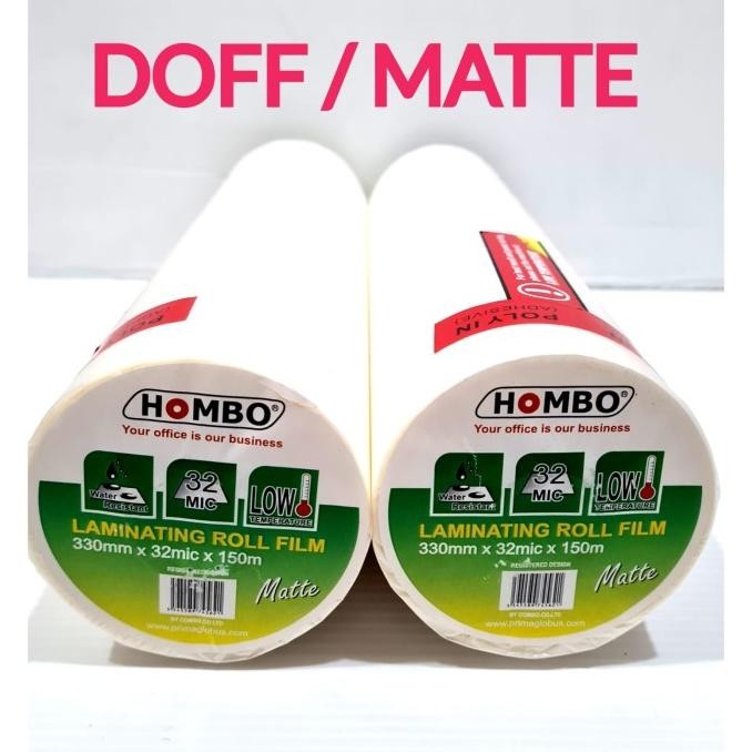 

Promo Laminating Roll Doff Matte 330 Mm X 32 Micron X 150 M