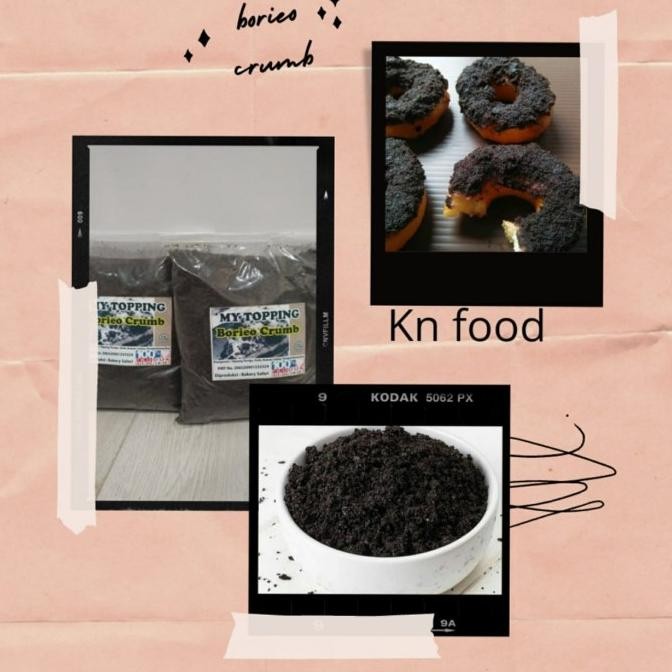 

Terlaris Black Cookie Crumb Borieco 1Kg My Topping Borieo crumb murah