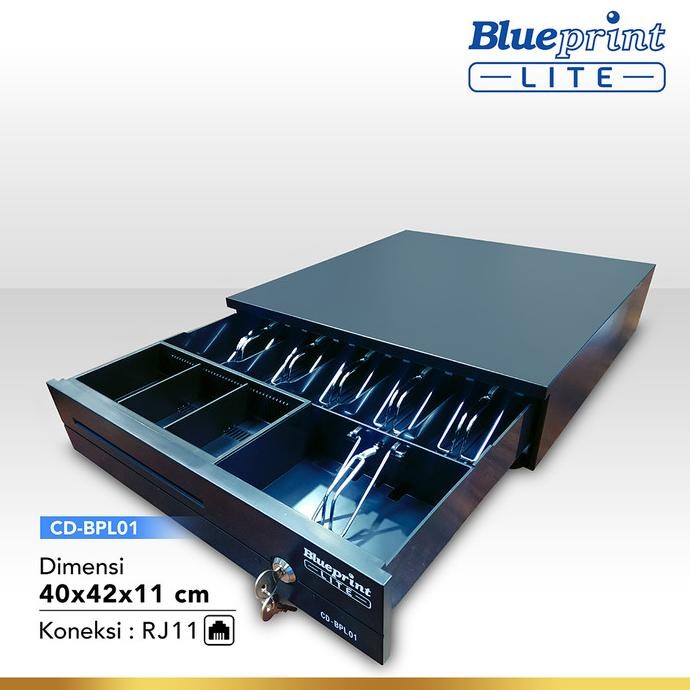 

Murah Cash Drawer / Laci Kasir / Cashdrawer Bluepint 40X42X11Cm Bpl01