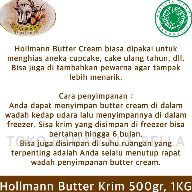 

Hollman Butter Cream Pelapis 500gr (Repack Siap Pakai) murah