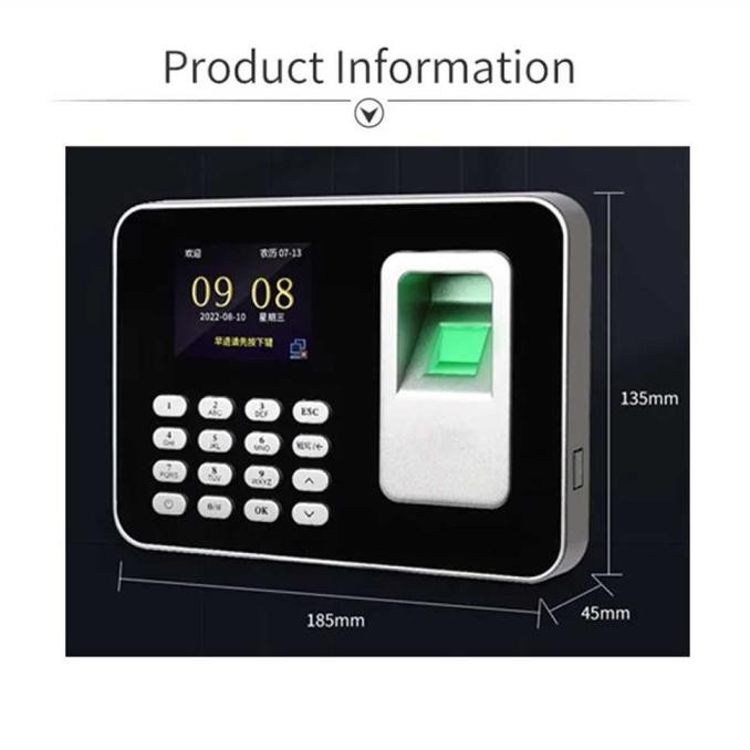 

Promo Mesin Alat Absensi Absen Sidik Jari Pekerja Petugas Karyawan Dll Attendance Fingerprint Password 2.8 Inch