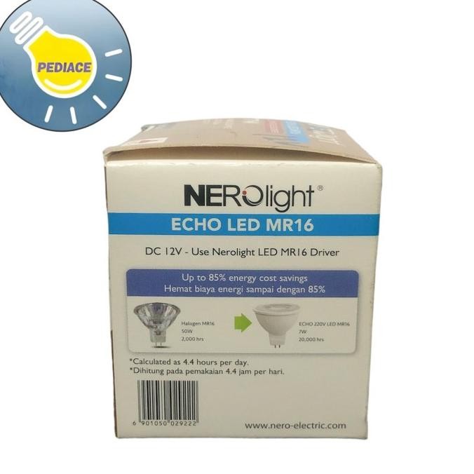 Lampu LED 7W Nerolight ECHO LED MR16 DC12V - CoolWhite / Natural 4000K