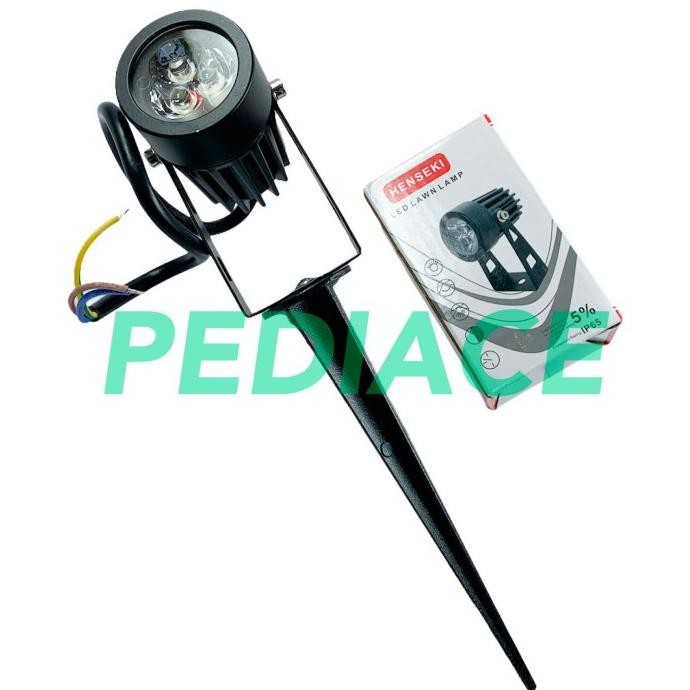 Lampu Sorot Taman LED Tancap 3W BIRU BLUE Waterproof Outdoor Spotlight